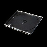 Wholesale 5.2mm pp cd dvd box single black dvd case