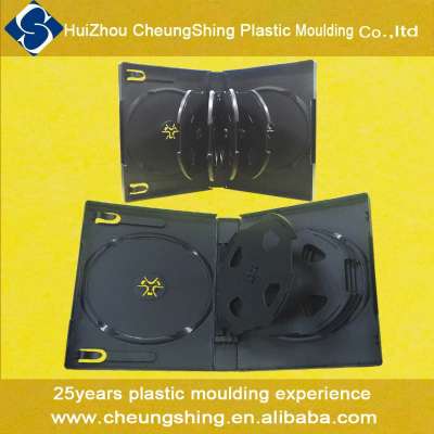 25 years factory in plastic manufacturing 27mm Multiple dvd case for 10 discs