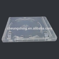 Hot sale 14mm clear blue ray dvd box/case with 4 discs